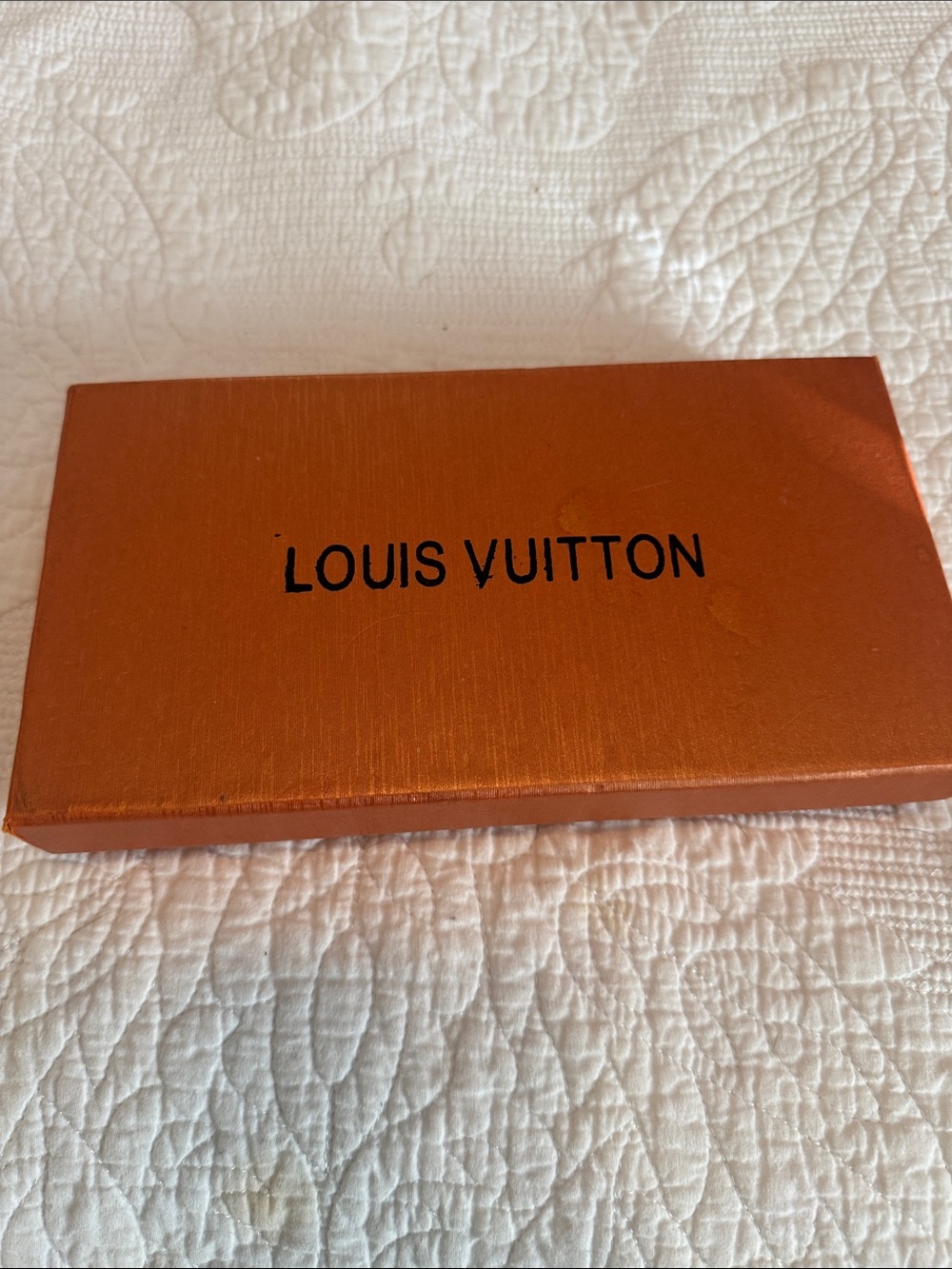 Louis Vuitton Orange Signature Accessory Box